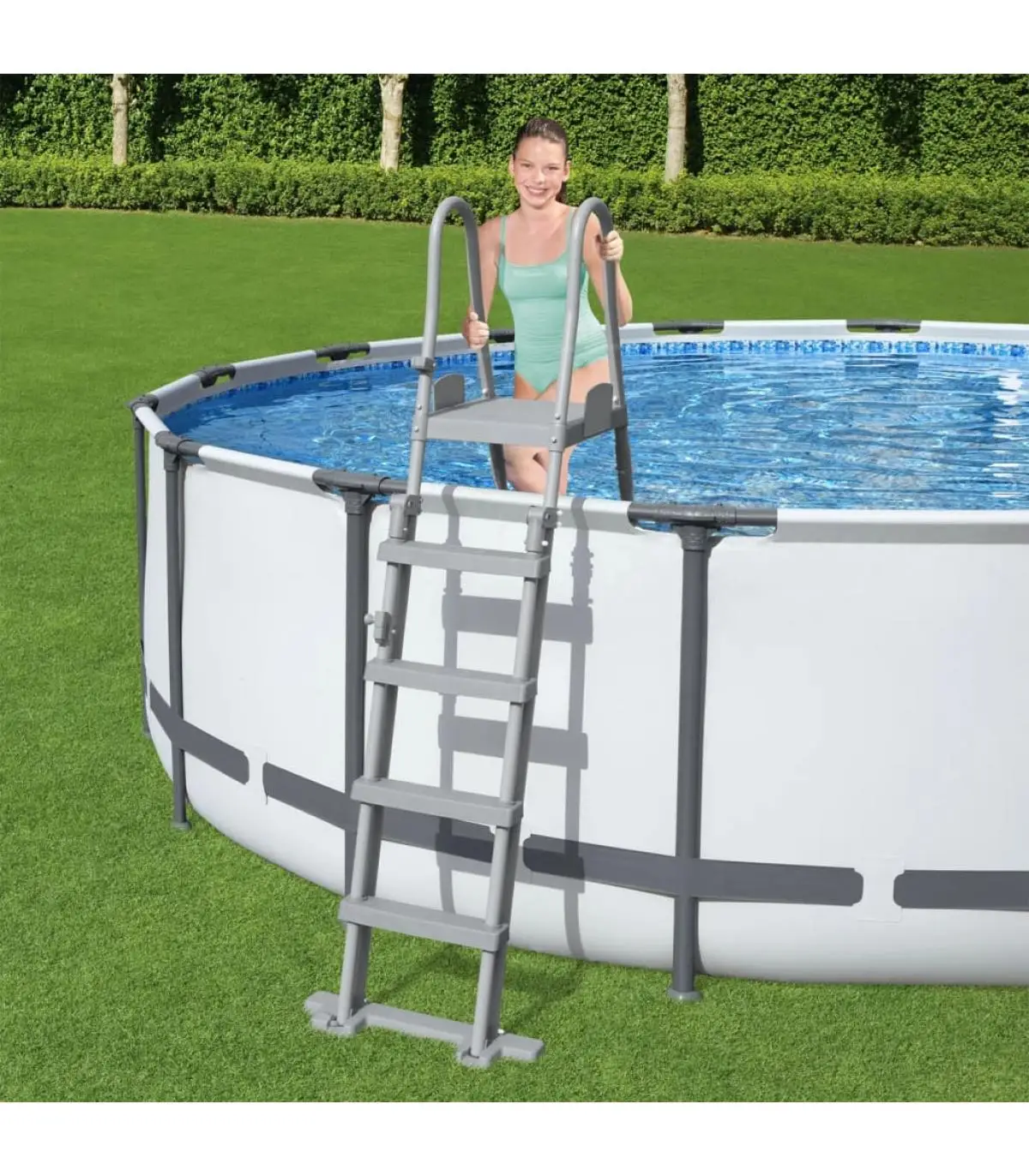 Bestway Flowclear pool stairs and ramps safety pool ladder 4 steps 132 cm