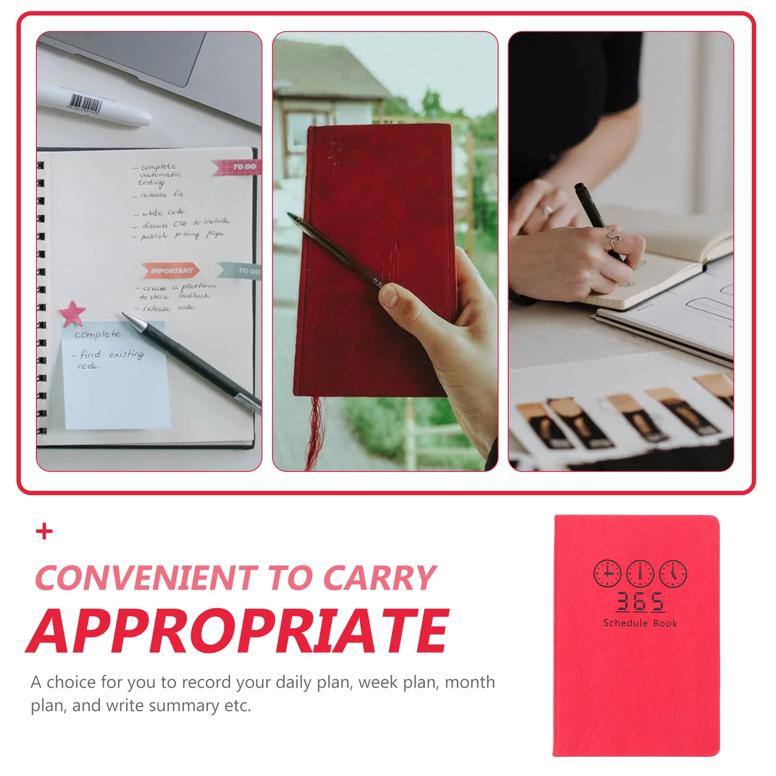 

1pc A5 Size Academic Planner Paper 2022-2023 Schedule Book Daily Plan Notebook For Task Management Yearly Monthly Weekly Record