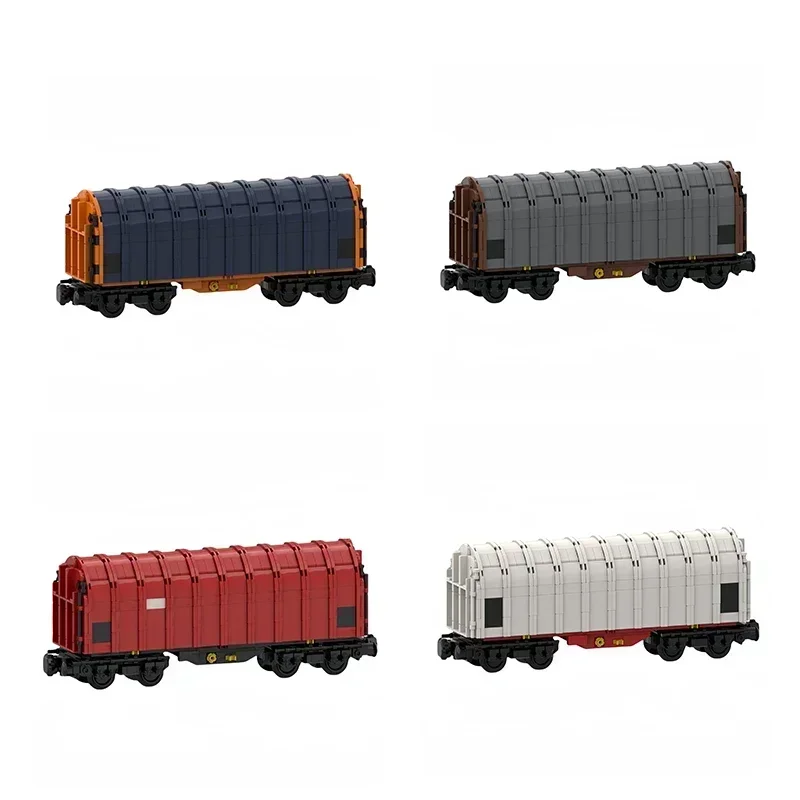 Modèle de voiture de ville MOC pour enfants, briques de construction, train Wagon coulissant TarLII, cadeaux technologiques modulaires, assemblage de vacances, jouets imbibés