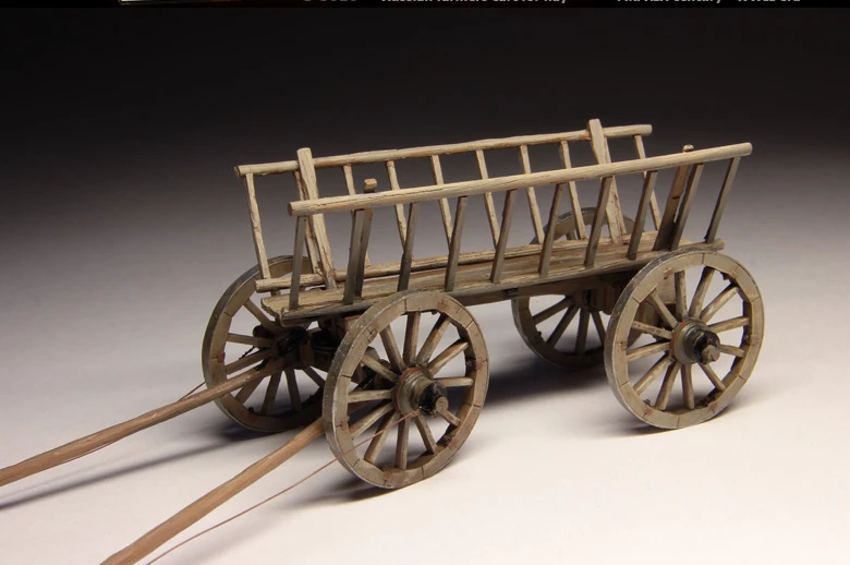 

1/35 Die Cast Resin Drawing Model Assembly Kit Russian Farm Hay Wagon Unpainted Needs Assembly Free Shipping