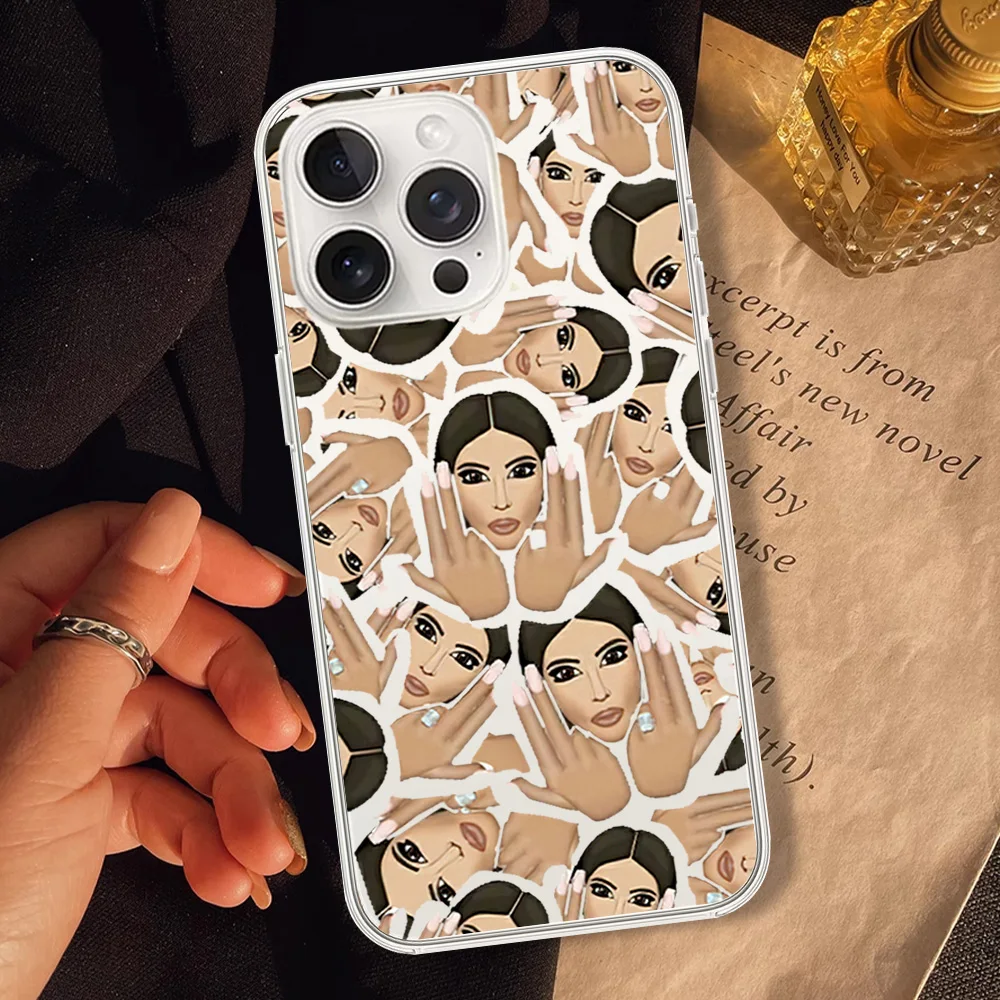 K-Kim K-Kardashian Actress For Samsung Galaxy S23 S22 S21 S20 Plus Lite Ultra Transparent Shell