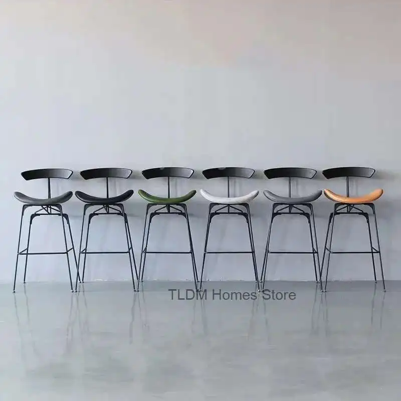 

Nordic Bar Stool Industrial Style Ant Bar Chair Modern Chair for Restaurant Chairs High Stools Home Back Bar Chairs Dining Chair