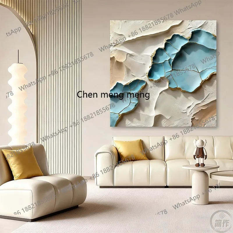 

Living room three-dimensional object decorative painting hotel soft decoration 3D wood carving relief installation painting