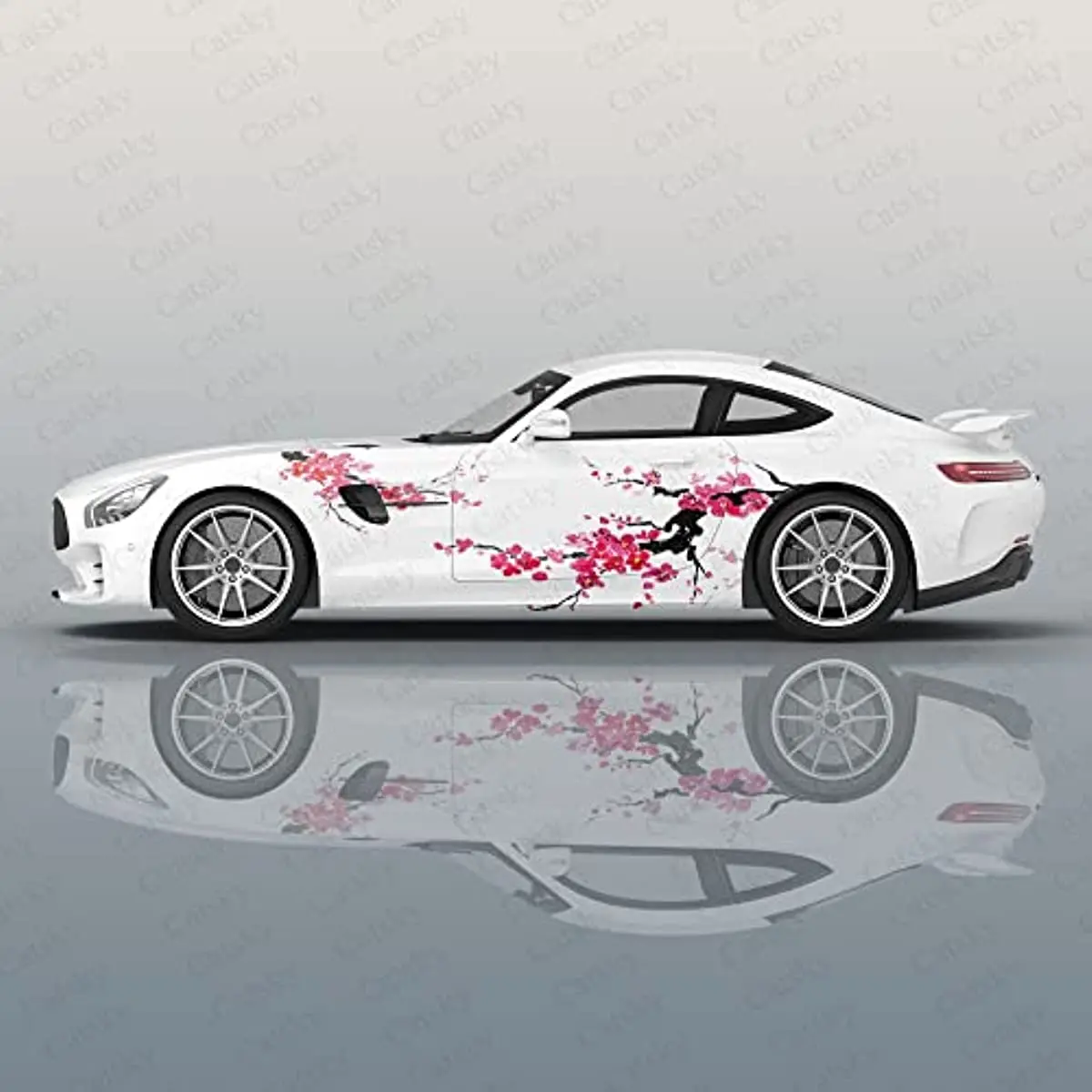 Premium Car Decals - Ink-Wash Plum Blossom-Themed Vehicle Stickers - Enhance Your Ride & Lifestyle - Superior