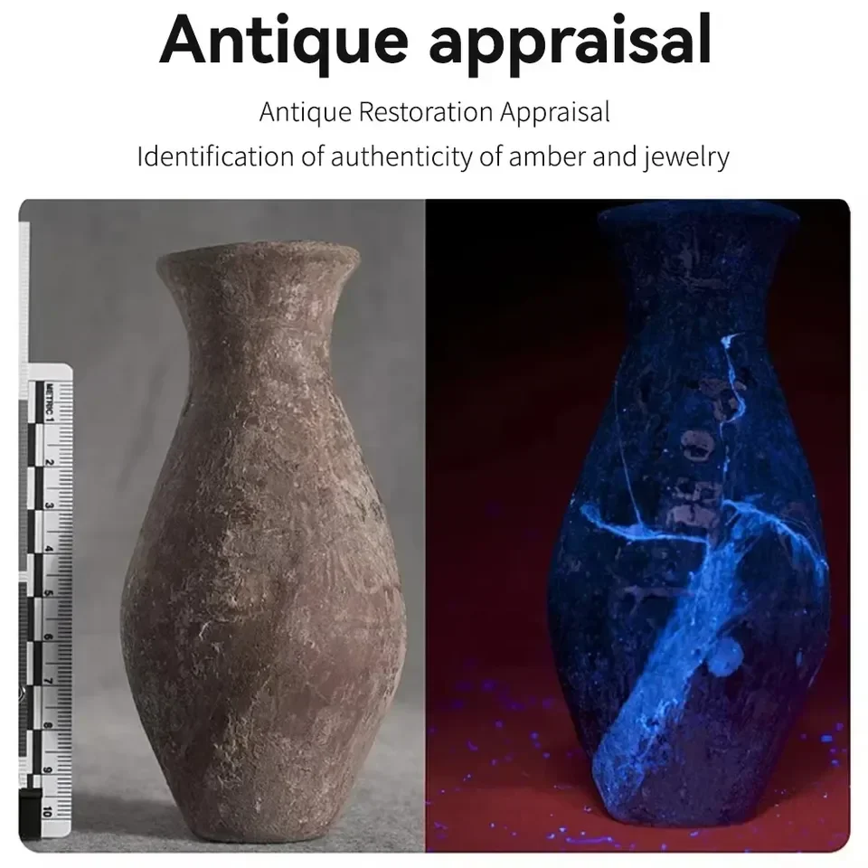 مصباح يدوي احترافي بالأشعة فوق البنفسجية 395 نانومتر، ضوء أسود متعدد الأغراض لبقع بول الحيوانات الأليفة، كشف المعادن والعقرب، مصباح علاج الأظافر #3