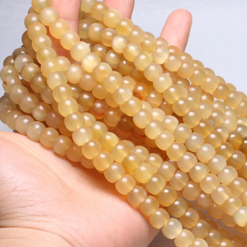 108 Round Bracelet With Blood Sheep Horn Buddhist Beads