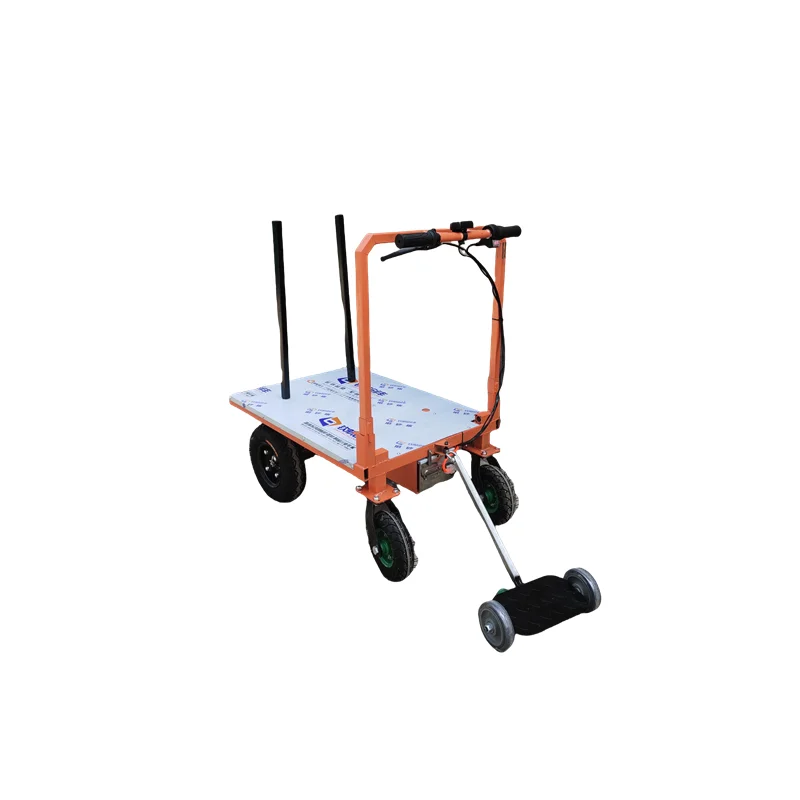 

Electric Flatbed Car Construction Site Push Ash Cart Electric Transport Construction Site Electric Trolley Battery Power