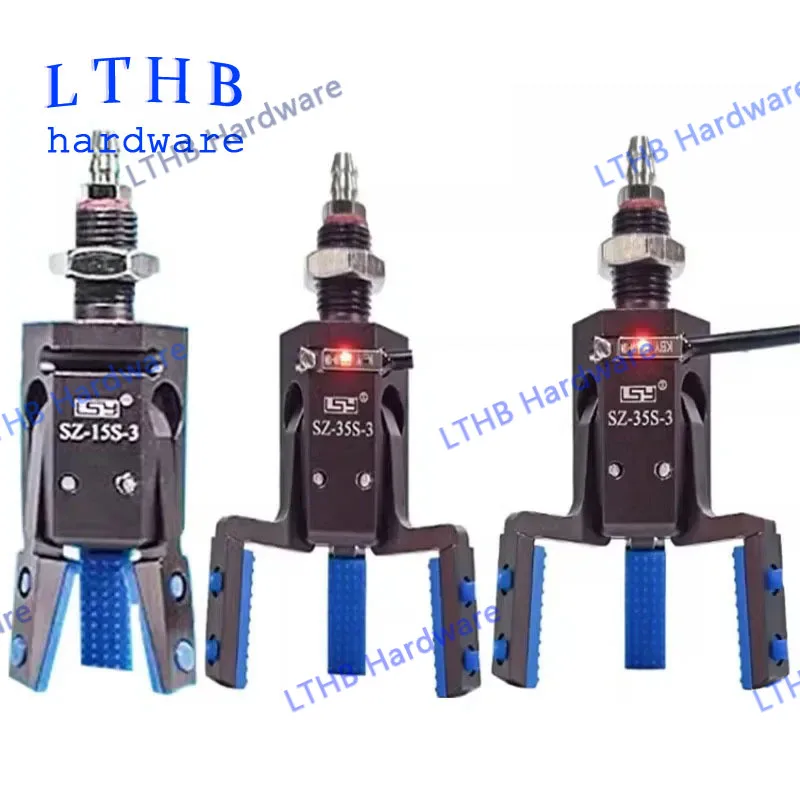 Pneumatic Gripper Three Claw Clamp Detection Switch Anti Slip Pad Automated Grabbing of Workpieces Mechanical Arm Accessories