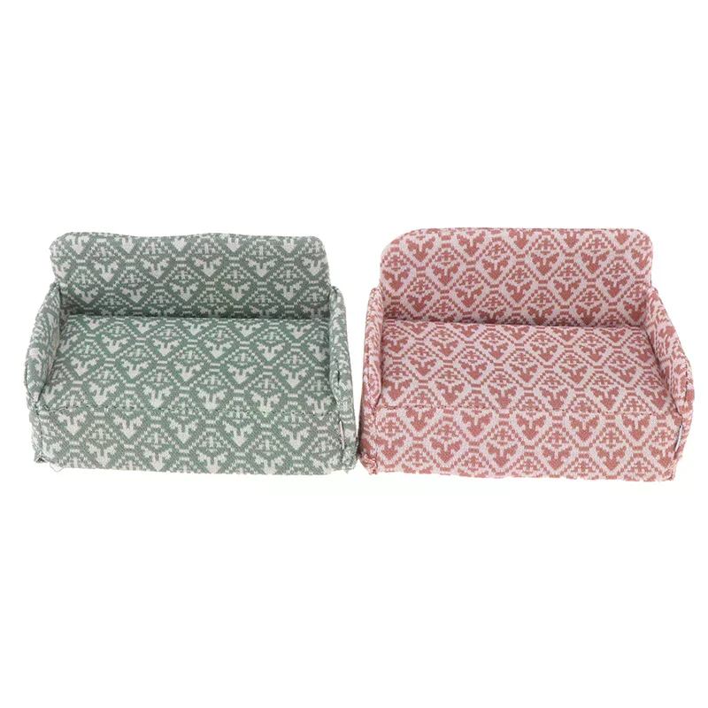 Puppenhaus Sofa Micro Szene handgemachte Montage DIY Modell Miniatur Möbel Spielhaus Landschaft Puppen Zubehör