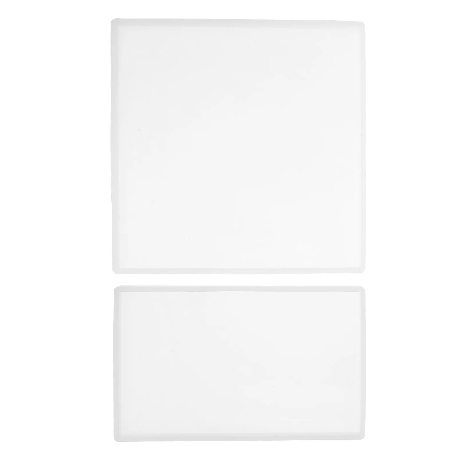 

Набор из 2-х прямоугольных силиконовых форм для подносов, для самостоятельного изготовления из эпоксидной смолы, прочные, моющиеся, простые в использовании, для подносов для украшений и изделий из смолы