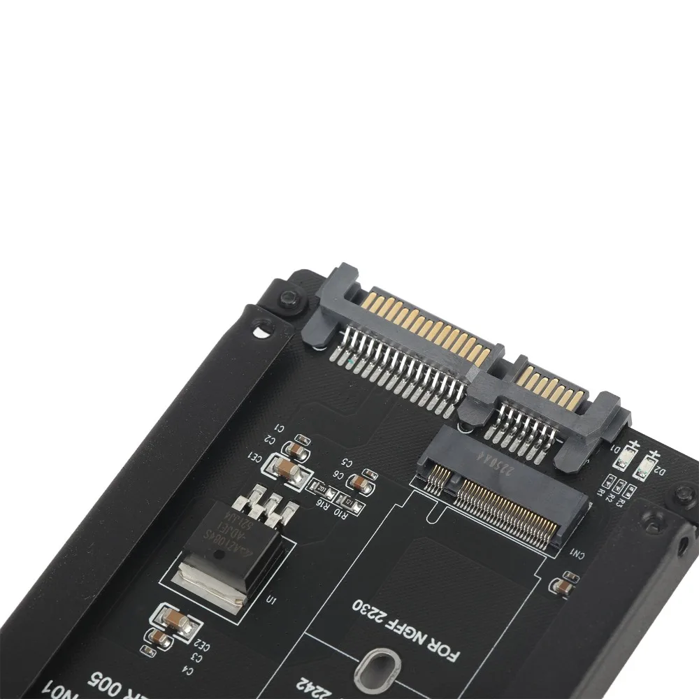 

High Performance M.2 NGFF To SATAs Adapter 22pin with Baffle M.2 To SATAs Enclosure Adapter Plug and Play M.2 To SATA sAdapter