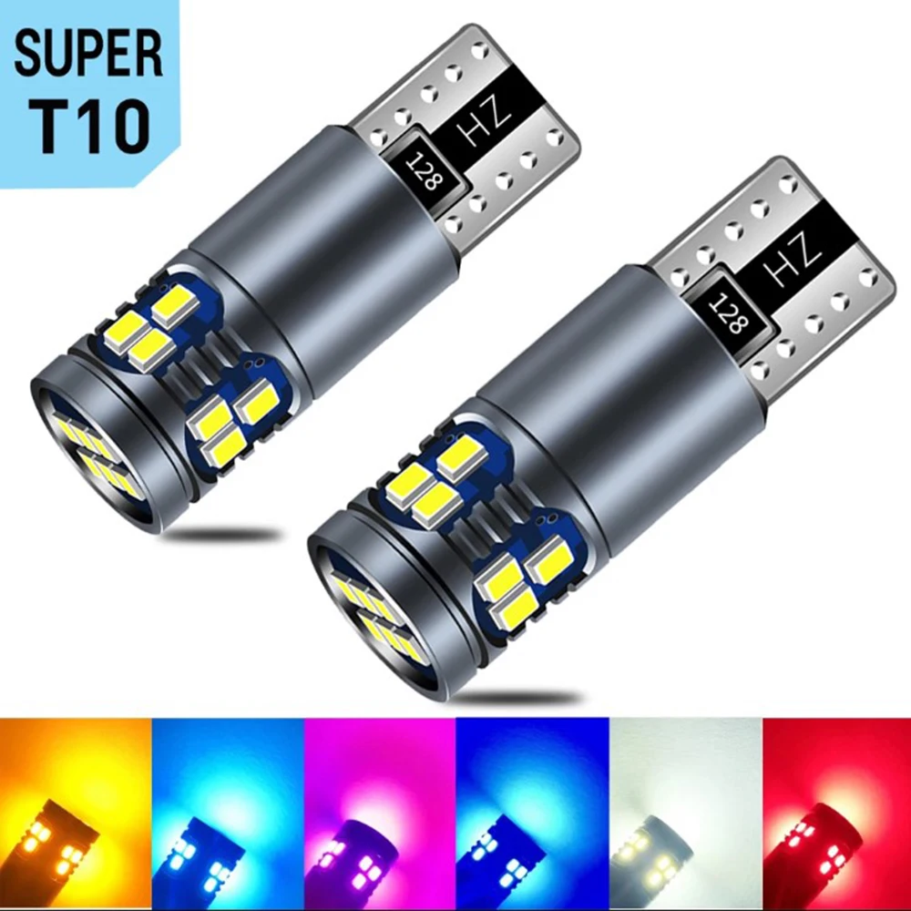 T10 w5w 194 168 car LED bulbs 18-smd3030 CANbus with flaw parking light bulbs for car 12 V