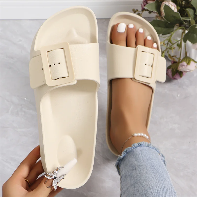 2025 Summer women's platform wedge sandals non-slip outdoor flip-flops beach slippers wading women's shoes casual