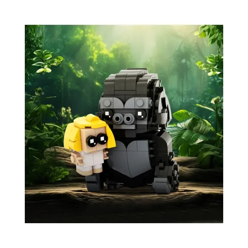 

322-Piece Silverback Gorilla Model, Wildlife Animal 3D Puzzle, Nature Collector's Gift for Teens & Adults