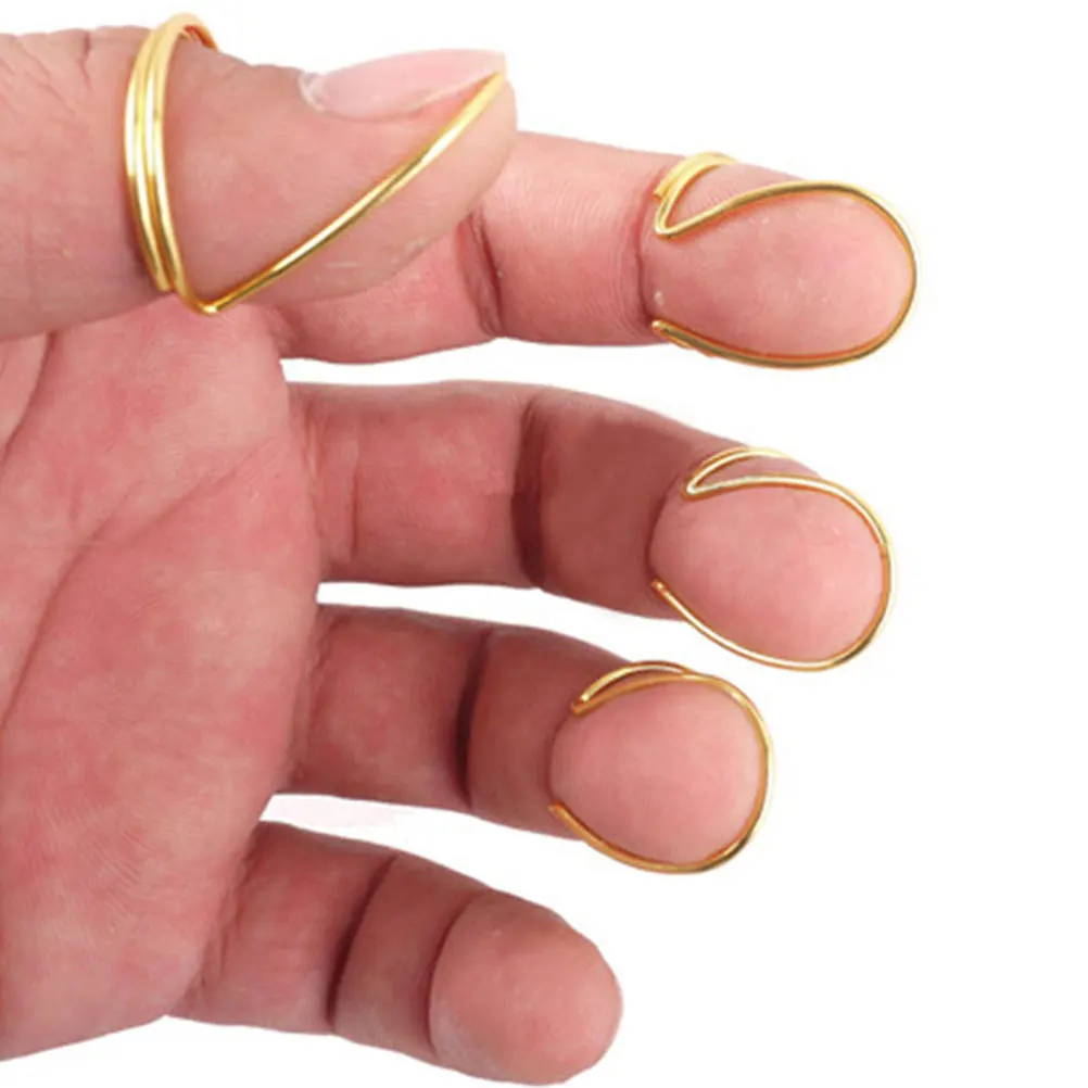 

8pcs Metal Picks Durable Ergonomic Fingertip Guards Practice Tools Guitar Accessories Folk Guitar Parts Instruments Supplies