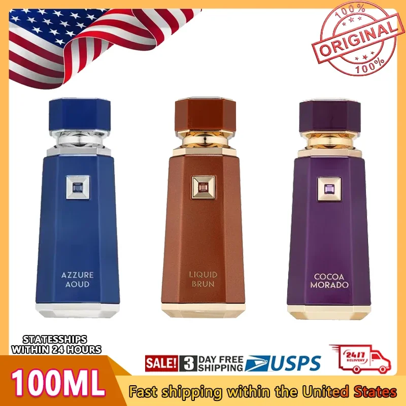 

3,4 унции парфюмерный спрей, оригинальные арабские духи, стойкие деревянные феромоны, парфюмерный макияж, французский авеню, жидкий Brun Cocoa Morado