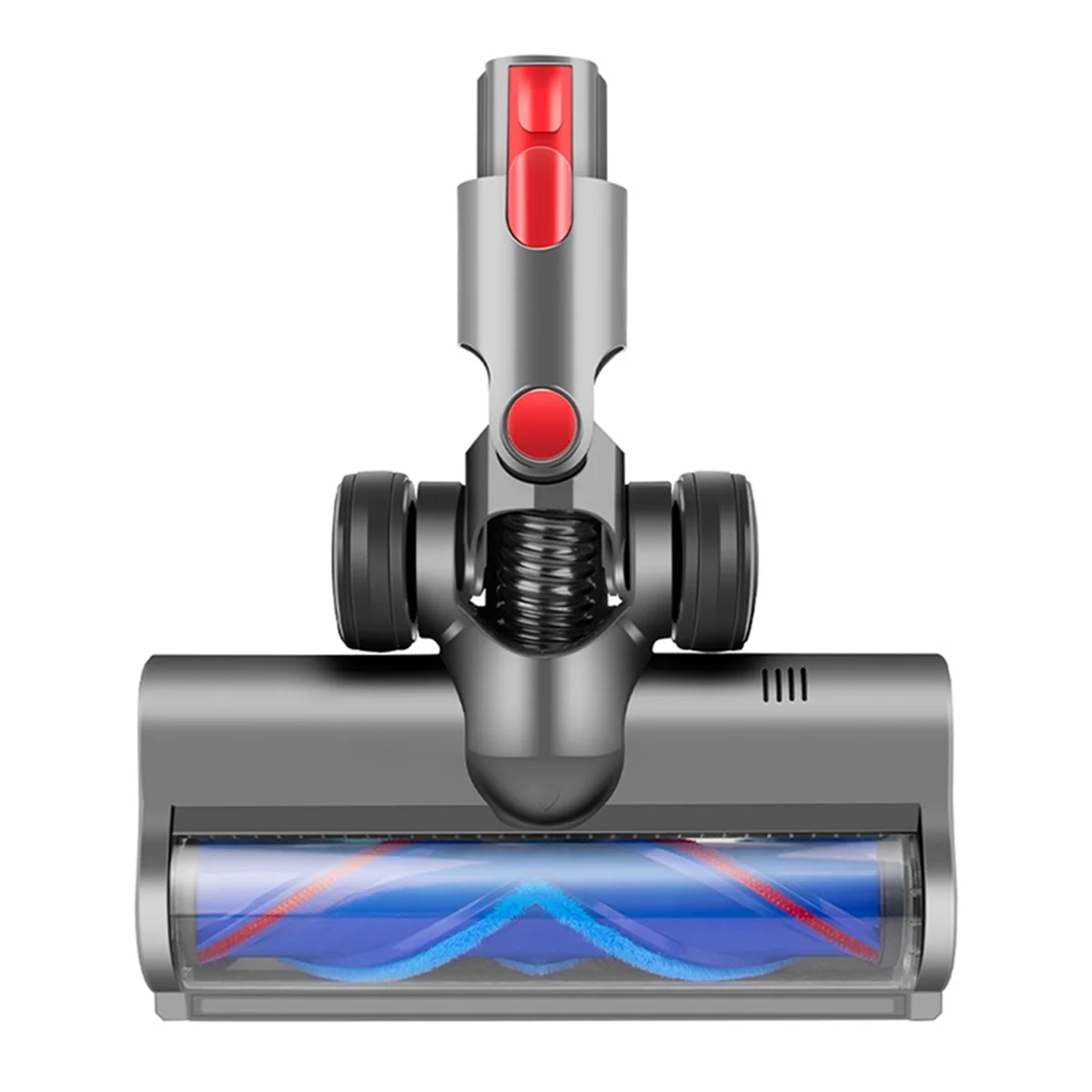 For Dyson V7 V8 V10 V11 V15 Vacuum Attachment V Shape Bristle Roller Brush Head with LED Dust Lights for Hardwood Floor