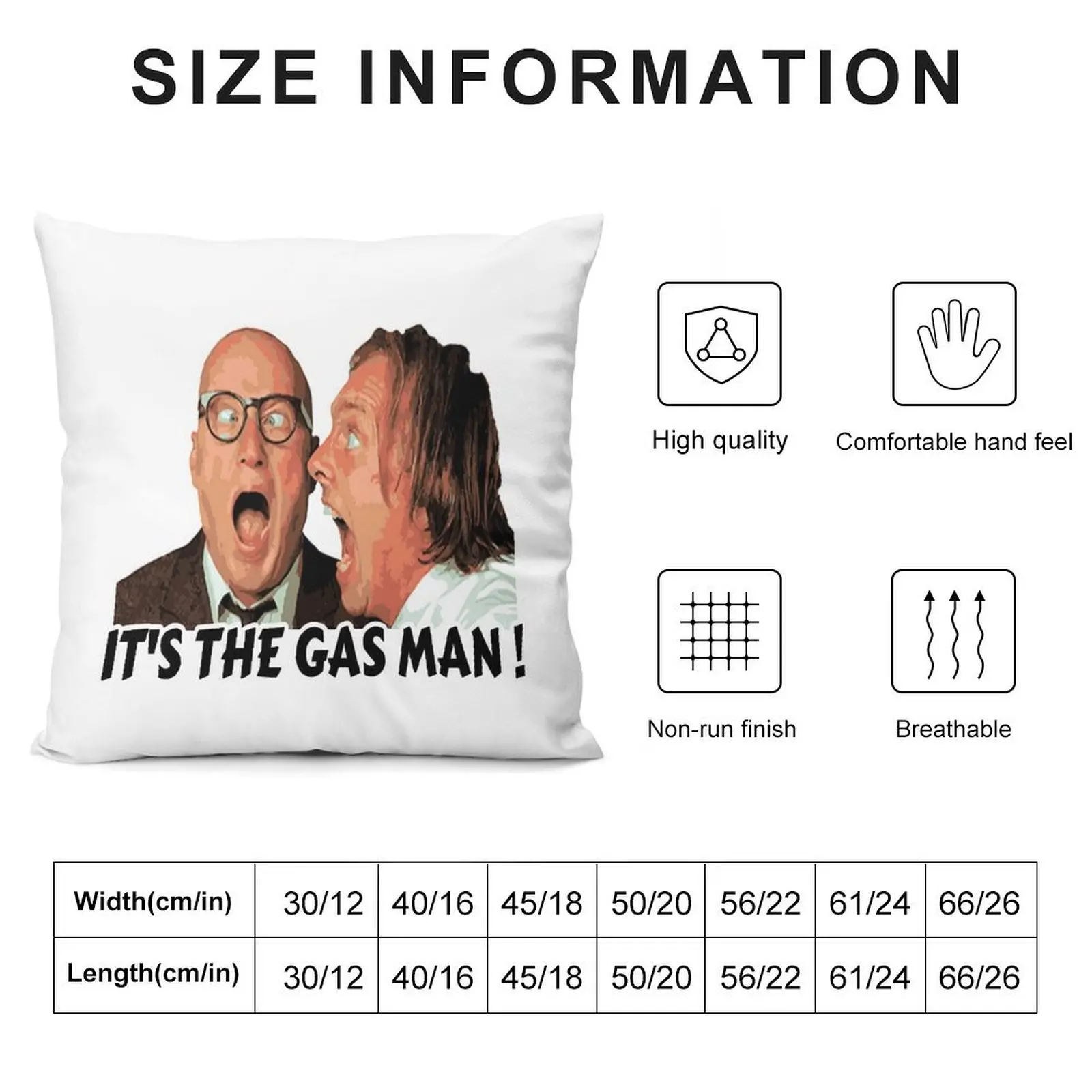 Bottom Ritchie and Eddie - Its The Gas Man Throw Pillow Decorative Cover For Living Room Christmas Pillow pillow