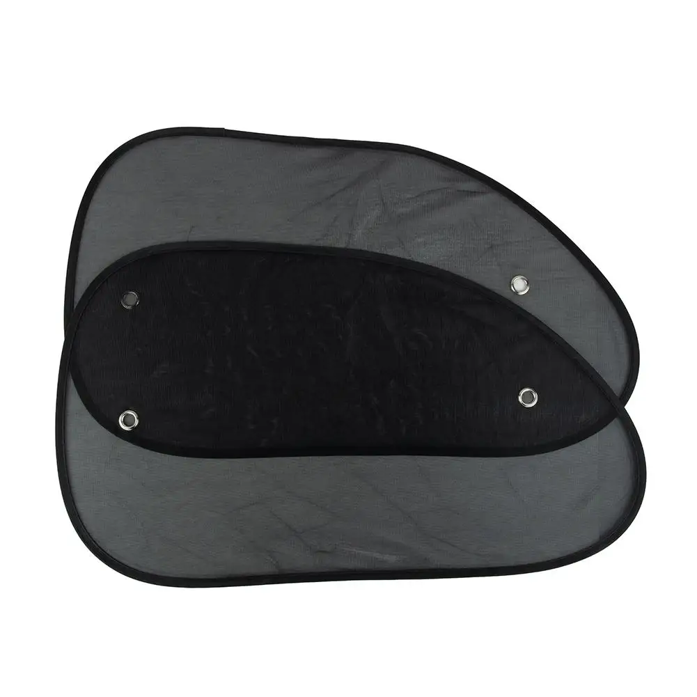 

Car Sun Visor Side Sunshade Window Black Covers Shield 65*38cm Curtain Protection Replacement Privacy 1 Pair Mesh
