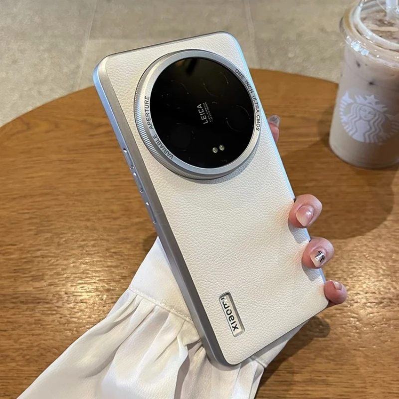 Etui do Xiaomi 14 Ultra 13 12S New Business Frosted Leather Skin-friendly Cover do Xiaomi Mi 14 Ultra 13 12 Shockproof Bumper — zdjęcie produktu 3