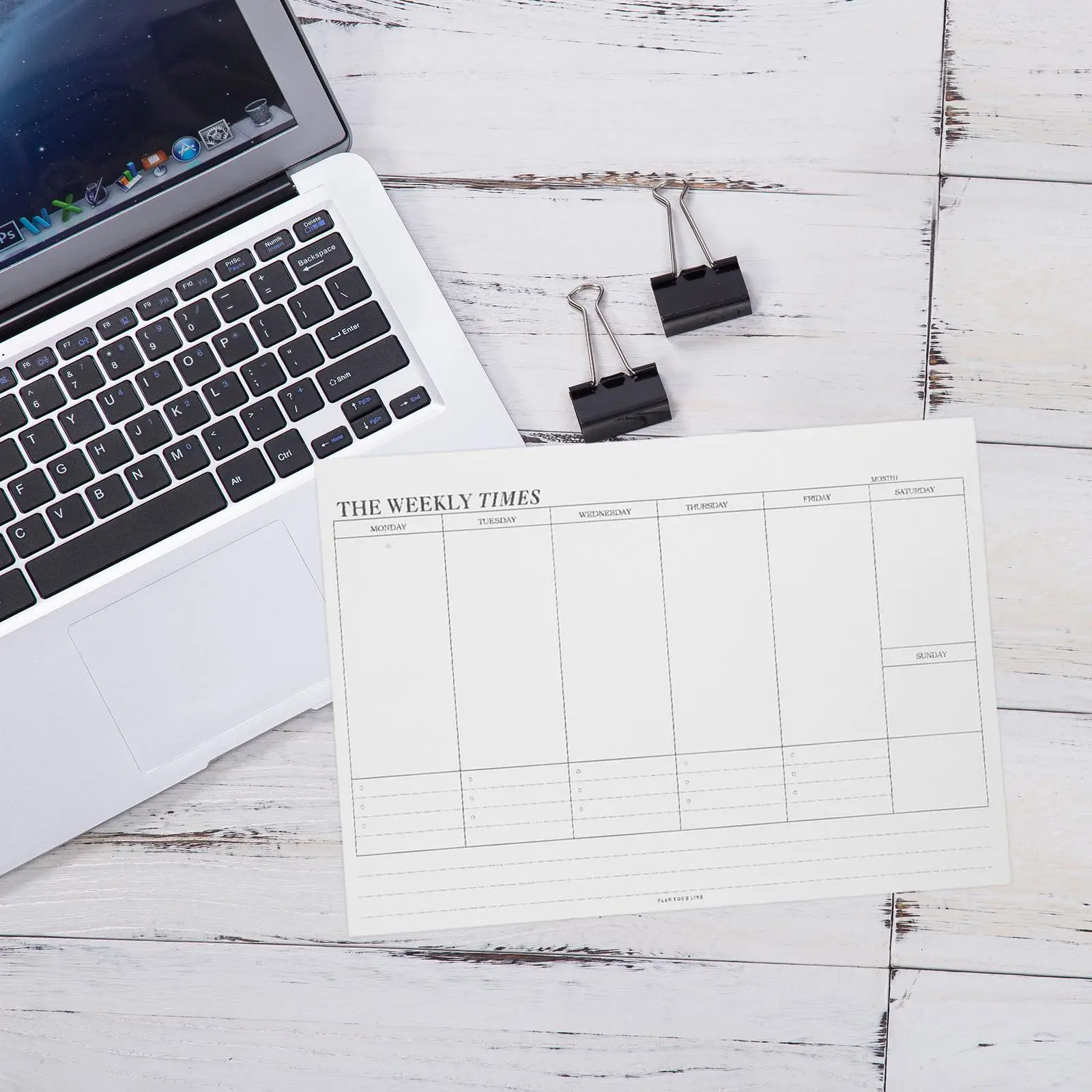 Weekly Planner Notebooks Family Desk Check Planning Paper Calendar Notepad Menu Blank Weekly Monthly Planner Daily Organization