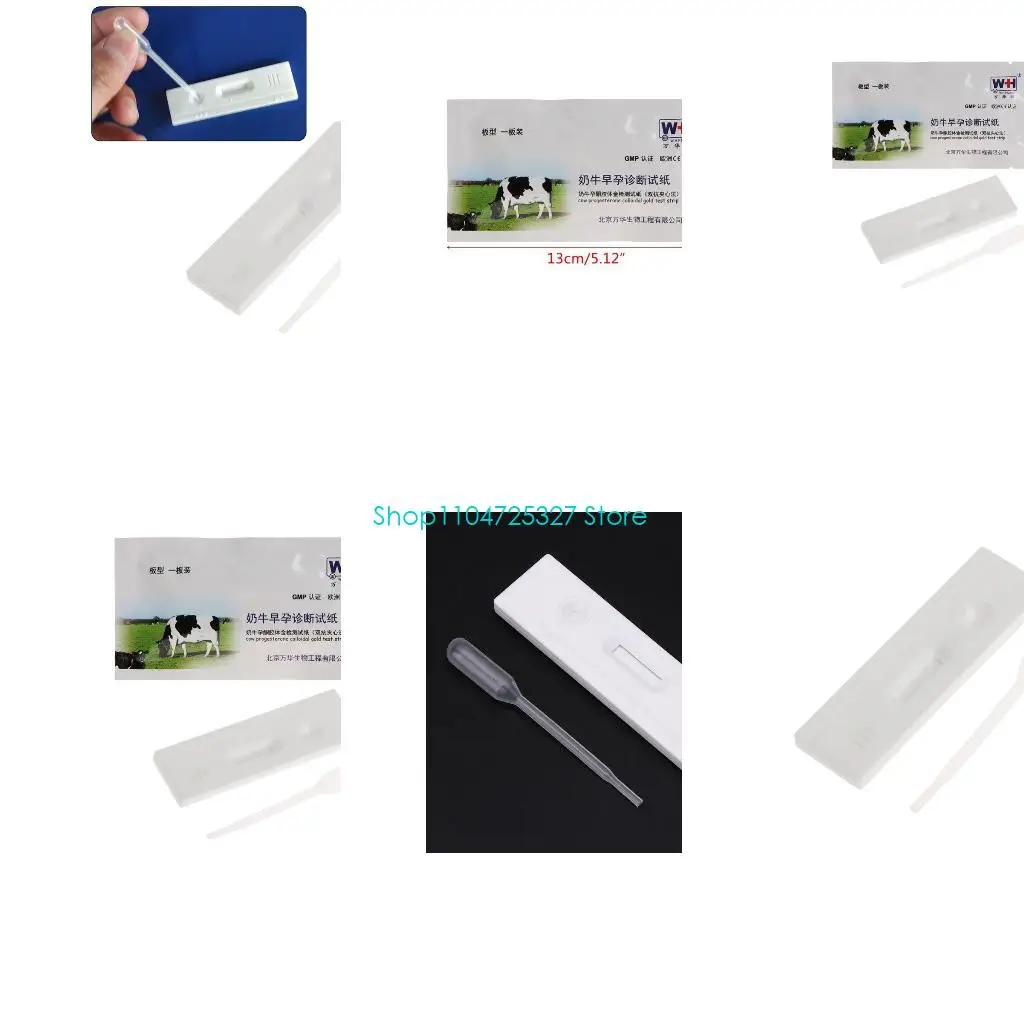 D8KF Pregnancy Test Strips Disposable Pregnancy Test Strip Highly Sensitive Progesterone Colloidal Test Strip for Cow
