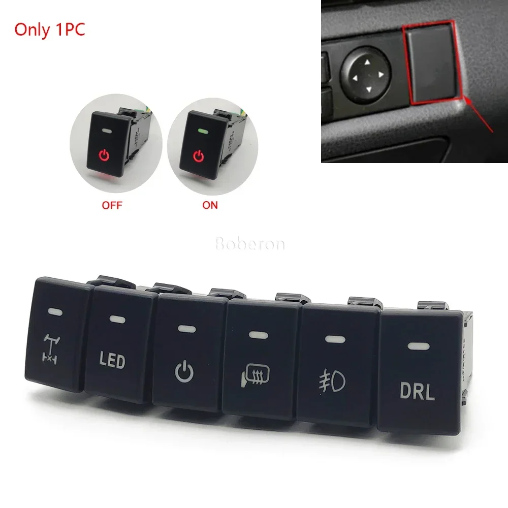 1PC Car Drl Led Light Front Rear Fog Light Switch Modification Switch Button Wi…