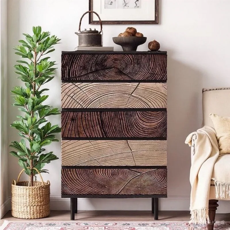 massief houten zes-chester kast, vijf-emmer wanddecoratie, woonkamer, vintage slaapkamer, gesneden ladeopberger