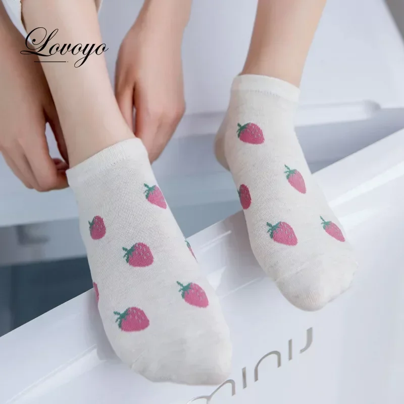 Cute Cotton Summer Thin Section Shallow Mouth Korean Boat Socks Summer