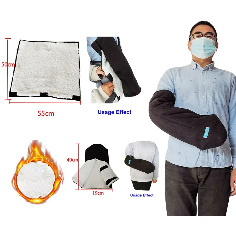 

Patient Fracture Gloves Arm Injuries Postoperative Thickened Warm Gloves Sling Double-layer Velvet Hand Plaster Protection