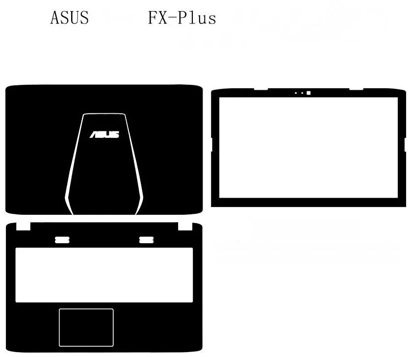 3PCS Skin Cover Case Film For ASUS G751 G751JY G751JT G751JL G751JM GFX71 17.3