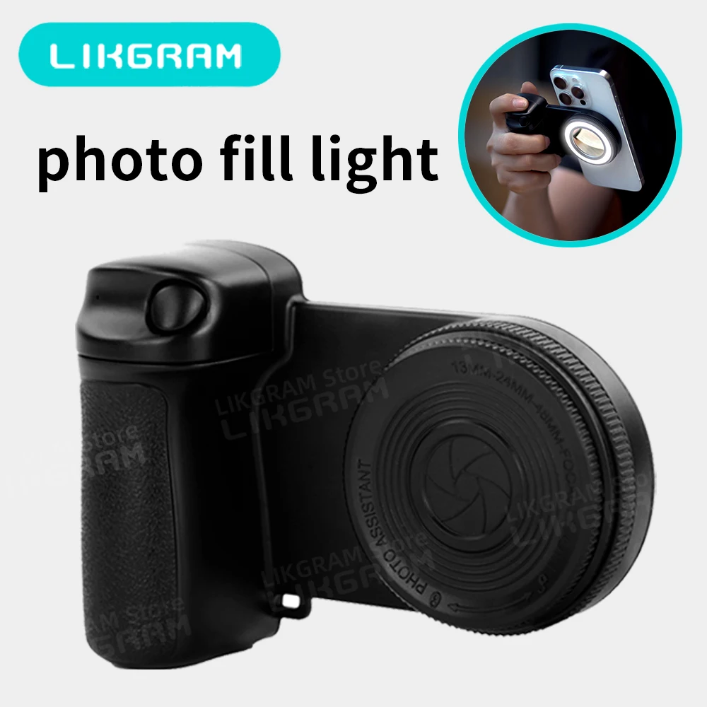 LIKGRAM สําหรับโทรศัพท์ Magsafe เติมแสงบลูทูธชัตเตอร์กล้อง Grip selfie Stabilizer สกรู 1/4"