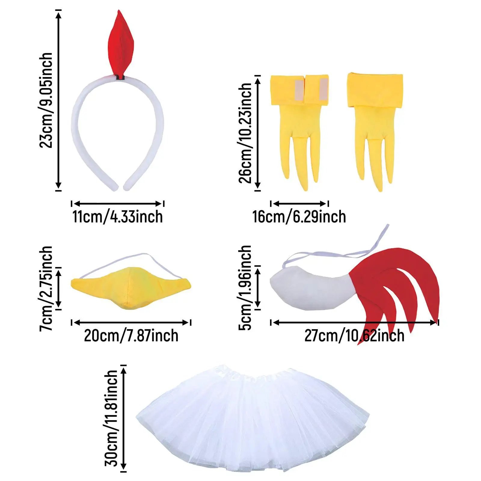 مجموعة عصابة رأس لزي الدجاج لعيد الفصح لعطلة عيد الميلاد #6