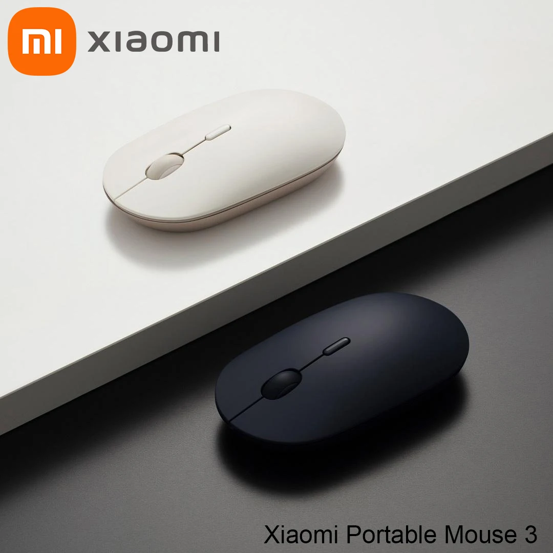 

Xiaomi Portable Mouse 3 Optical Wireless Bluetooth 4.2 RF 2.4GHz 2400DPI Adjustable Dual Mode Connect for Laptop pc Original
