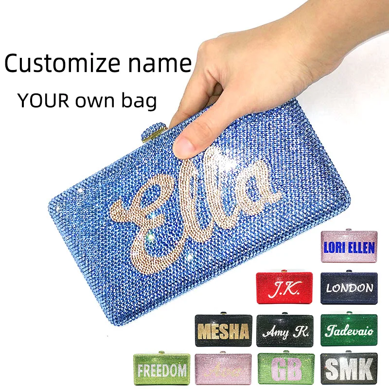 

Stunning crystal purse preorder customization bag make it your own couture bridal wedding party clutch