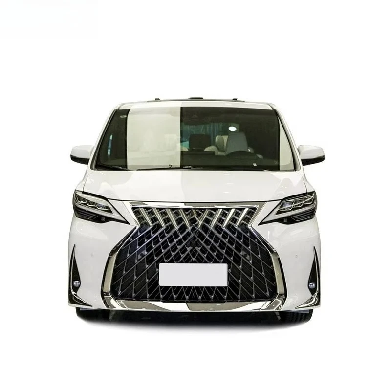 Hot Sale Car Bumpers for Toyota Alphard 2015-2020 Upgrade to Lexus LM300 Front Bumper Rear Bumper Side Skirts Hood Headlights