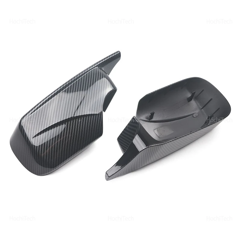 

2PCS Black Carbon Fiber Rearview Mirror Cover Caps for BMW 3 Series E46 4-Door 1998-2005 Car Side Door Accessories