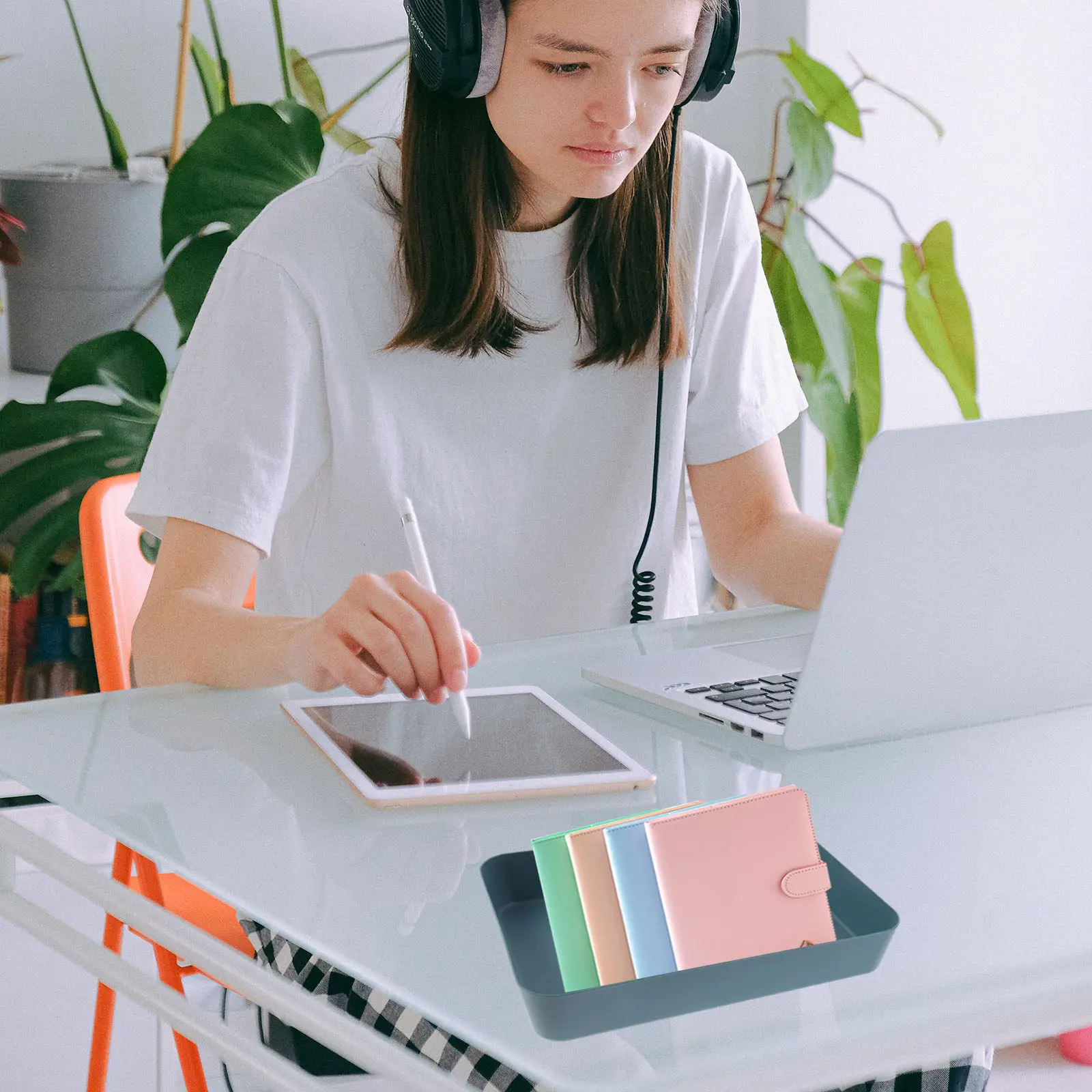 

Набор из 6 пластиковых органайзеров для ящиков: контейнеры для хранения на столе, для офиса, кухни, спальни, косметики и мелочей