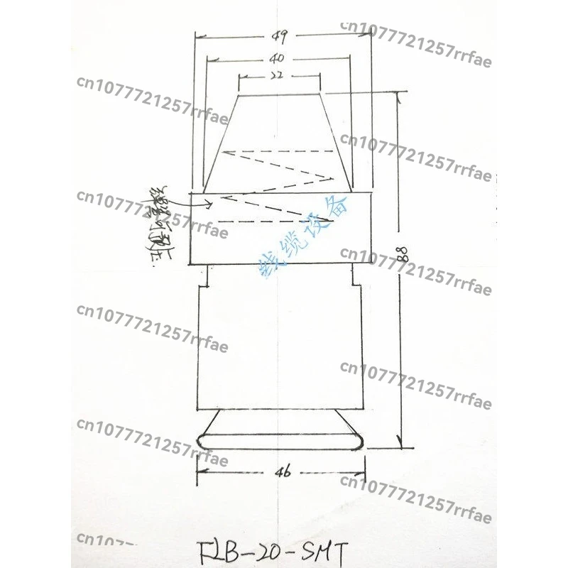 FLB-20-ST quick chuck, mandrel lock, special for cable equipment, tension gun pay-off frame