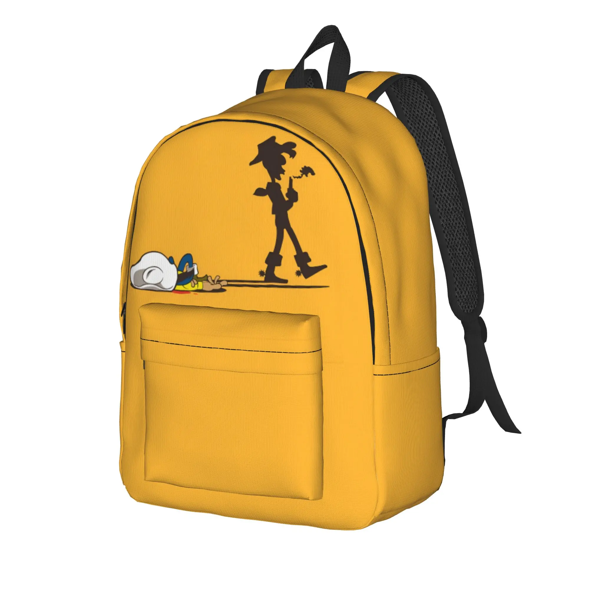 Lucky Luke Cartoon Comics (9) Backpack  Trekking Backpacks Male Colorful Pattern High School Bags Kawaii Rucksack
