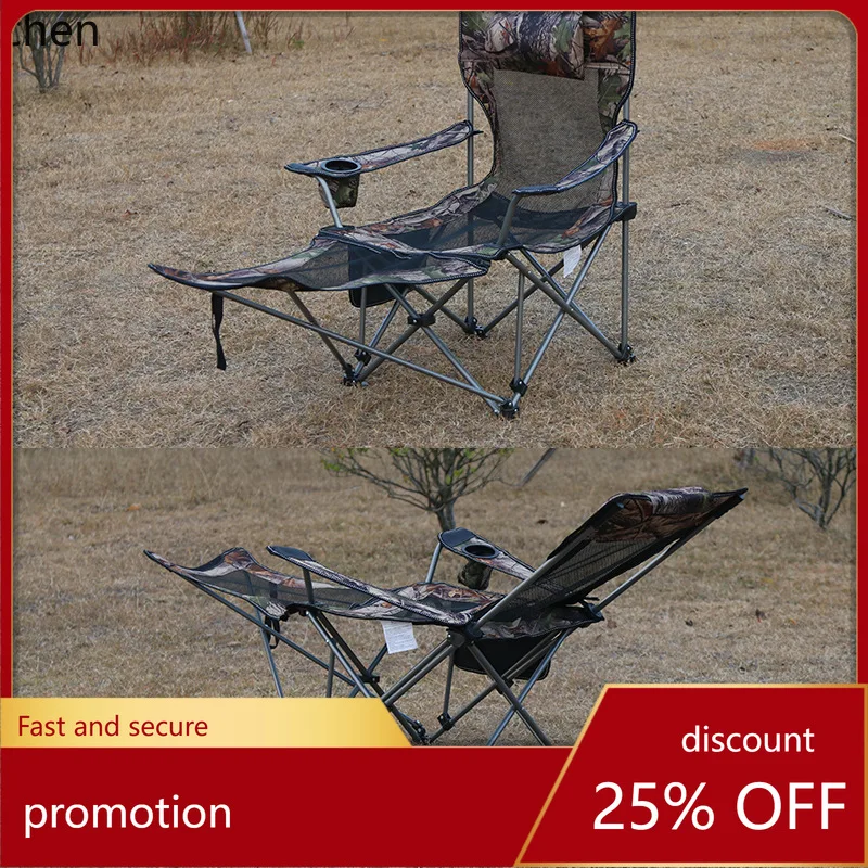 

HXL Outdoor Folding Chair Portable Bed Fishing Stool Lightweight detachable Beach Recliner
