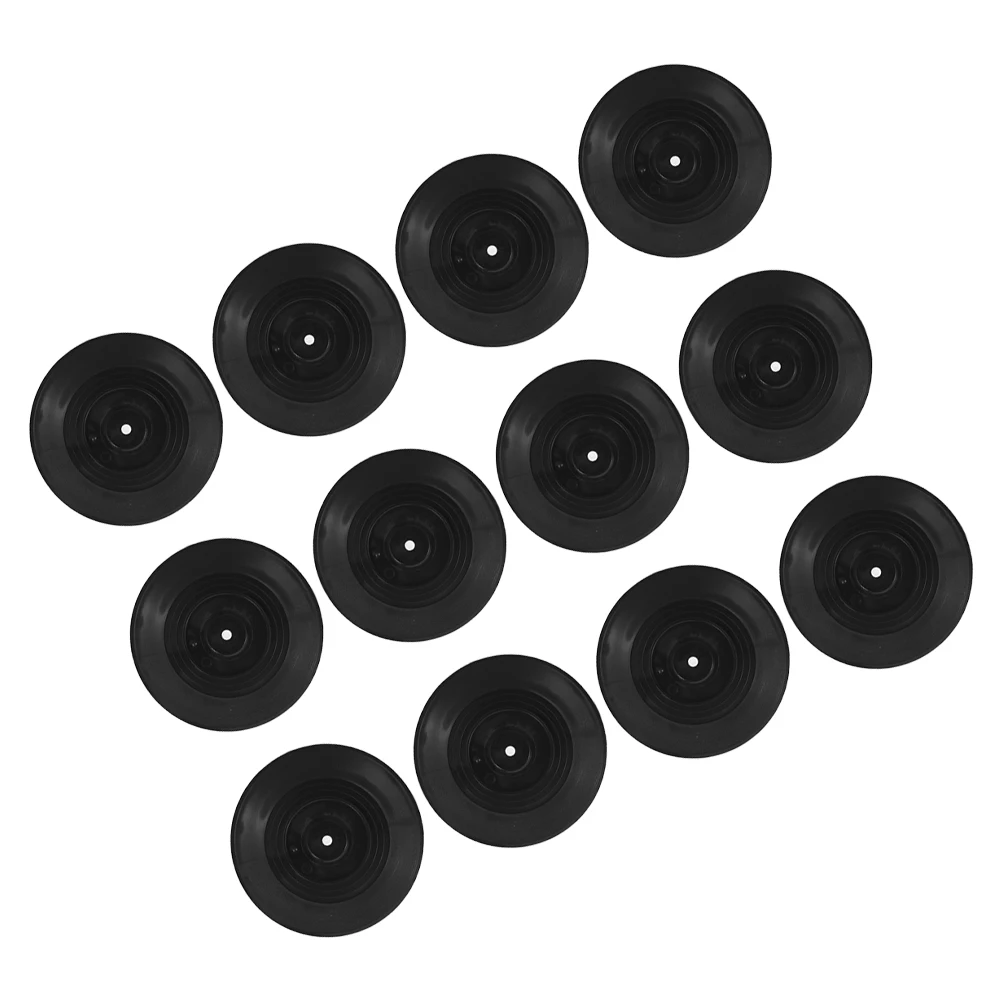 

12Pcs Black Vinyl Record Wall Decor Retro Bar Decoration for Home Cafe Room Vintage Plastic Wall Art Music Theme Hanging