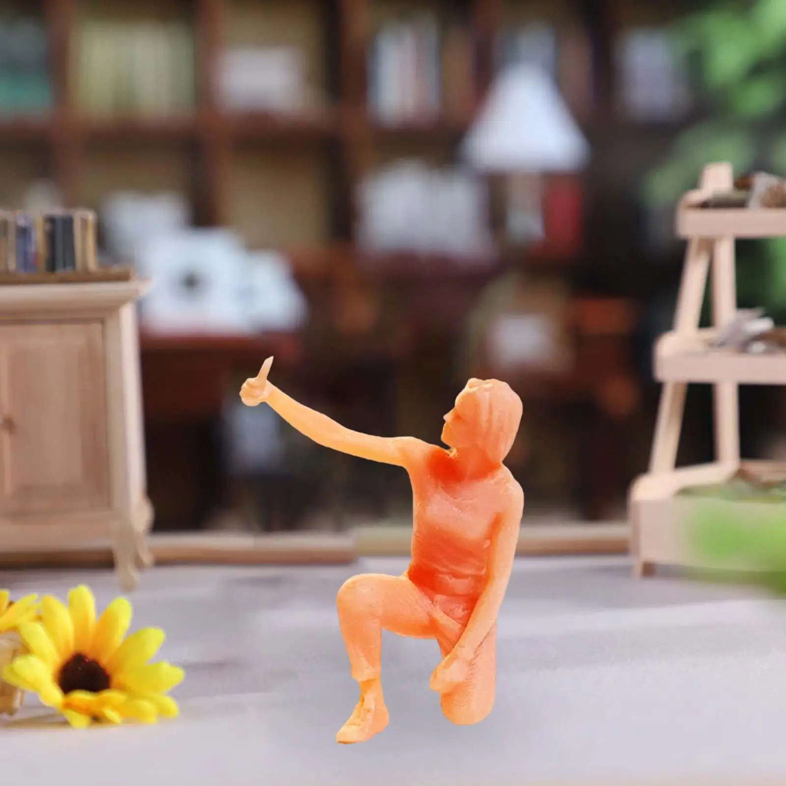 Mini figurines de personnes en résine non peintes, 4 pièces, échelle 1/64, pour aménagement Diorama, décoration de Table de sable