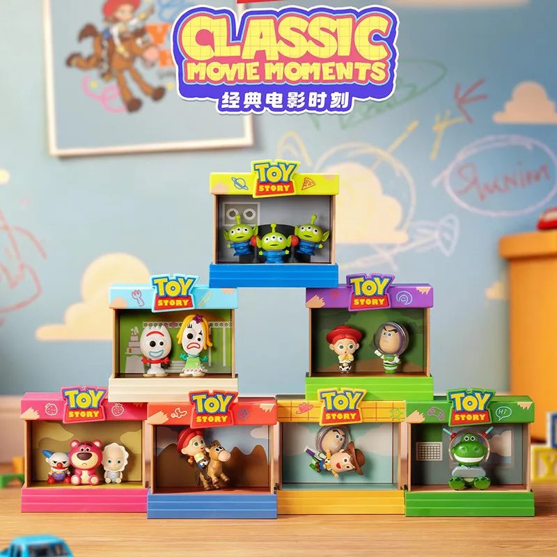 

Toy Story Classic Movie Moments Series Blind Box Woody Buzz Figure Doll Ornament Model Desktop Decoration Surprise Bag Toy Gift