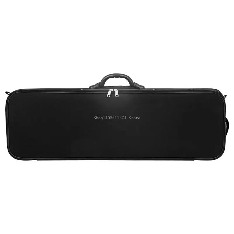 Violin Travel Case 4/4 Size Lightweight with Hygrometer and Shoulder Strap for Violin Safe Transport Easy Carrying