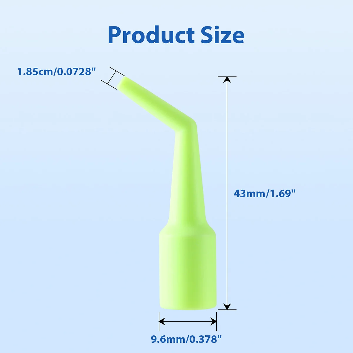 5 Packungen AZDENT Dentaler Speichelsauger-Adapter, autoklavierbarer Saugkopf, Einweg-Zahnmedizin-Material, 100 Stück/Packung – Detail 2