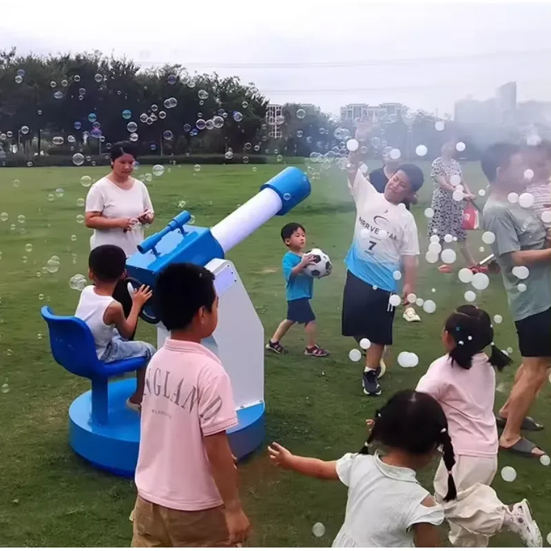 for Striking Color LED Light Fog Bubble Cannon Adjustable Mode LED Smoke Bubble Machine Suitable for Street Sale