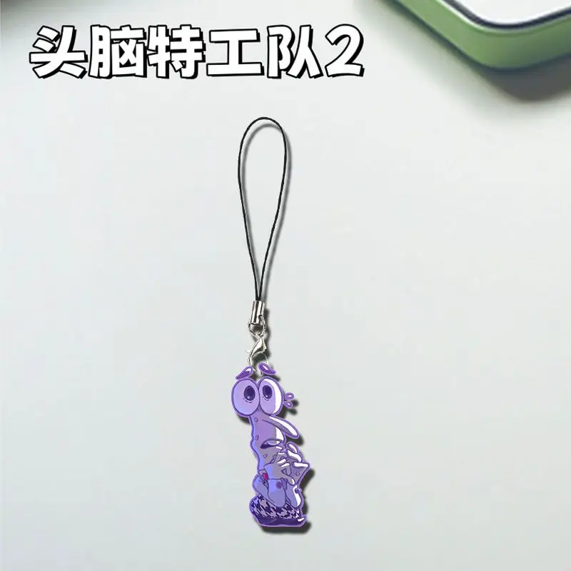 Inside Out 2 Hanging Drop Acrylic Mobile Phone Chain Cartoon DIY Student Backpack Hanging Accessories Pendant Birthday Gift