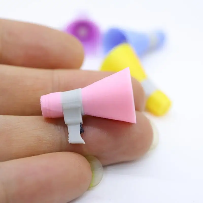 2 قطعة 1/12 دمية مصغرة يده مكبر الصوت نموذج الأثاث اكسسوارات ل بيت الدمية ديكور الاطفال التظاهر اللعب اللعب هدية #2