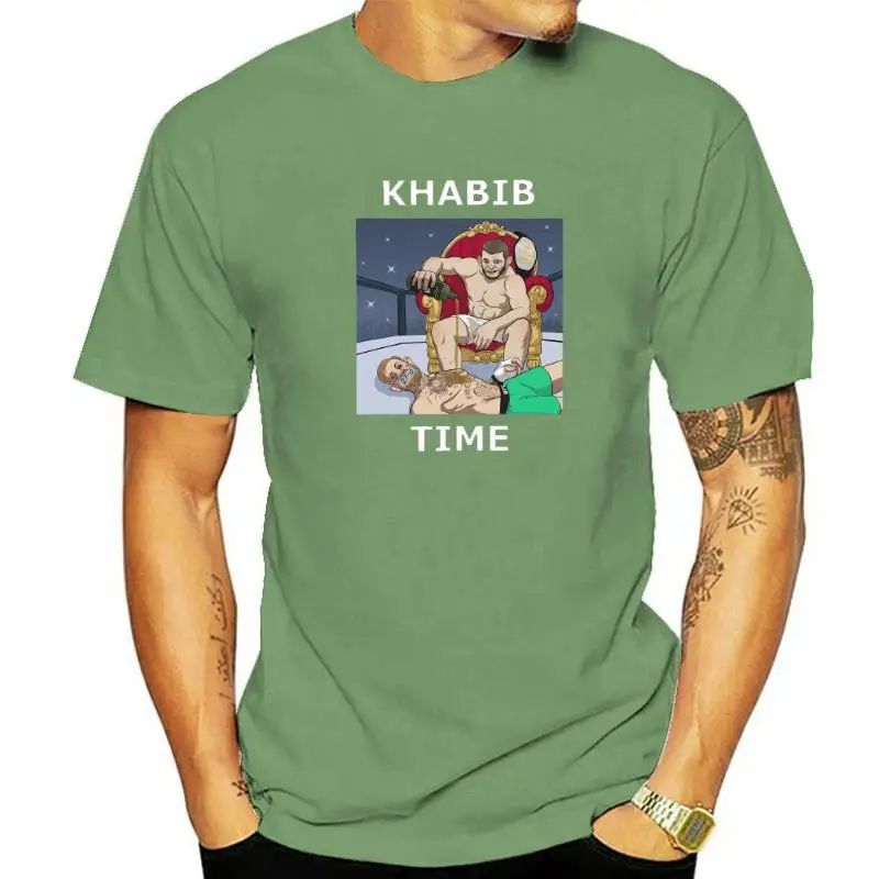 New Khabib Nurmagomedov Humiliates Conor Mcgregor Men's T Shirt 229 Humor Cotton Short Sleeve Tees Crew Neck T-Shirts Classic To